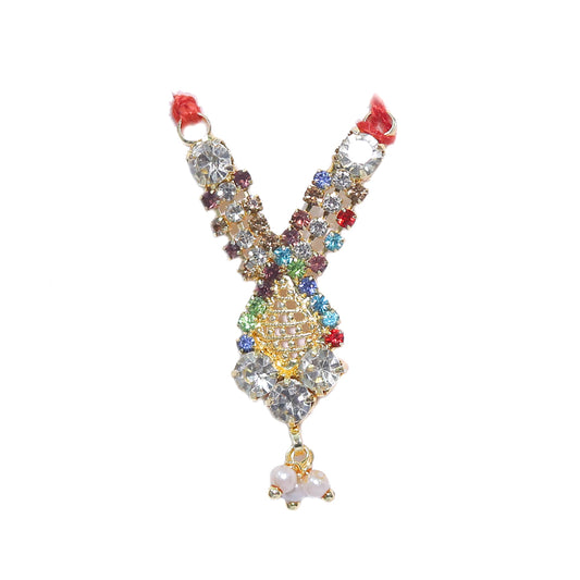 Multi Colour Stone Work Mala